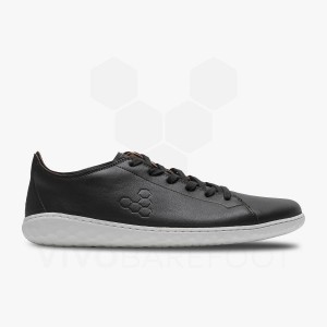 Black Men's Vivobarefoot Geo Court III Lifestyle Shoes | UAE 315JE